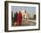 Women at Taj Mahal on River Yamuna, India-Claudia Adams-Framed Photographic Print