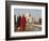 Women at Taj Mahal on River Yamuna, India-Claudia Adams-Framed Photographic Print