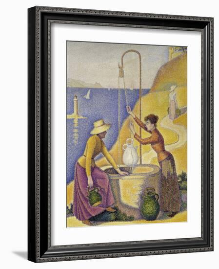 Women at the Well, Opus 238, c.1892-Paul Signac-Framed Giclee Print