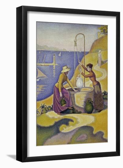 Women at the Well, Opus 238, c.1892-Paul Signac-Framed Giclee Print