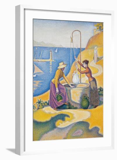 Women at the Well-Paul Signac-Framed Giclee Print