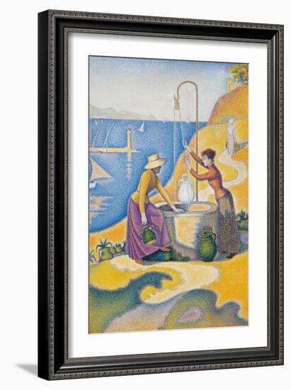 Women at the Well-Paul Signac-Framed Giclee Print