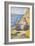 Women at the Well-Paul Signac-Framed Art Print