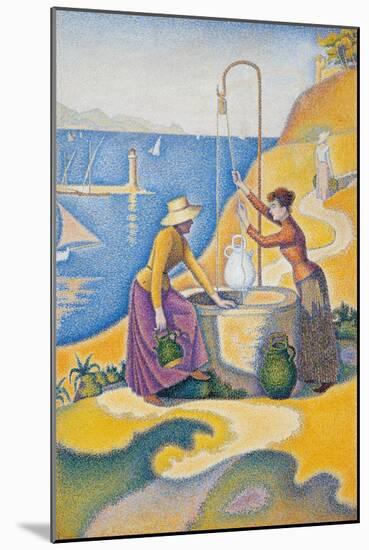 Women at the Well-Paul Signac-Mounted Art Print