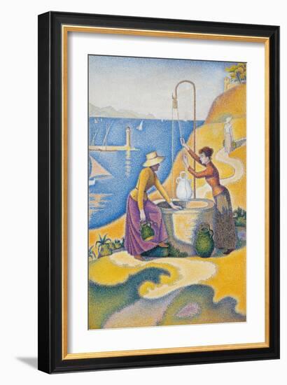 Women at the Well-Paul Signac-Framed Premium Giclee Print