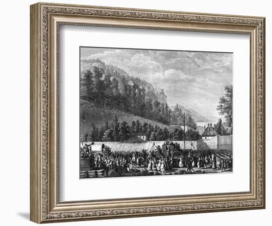 Women at Versailles-null-Framed Premium Giclee Print