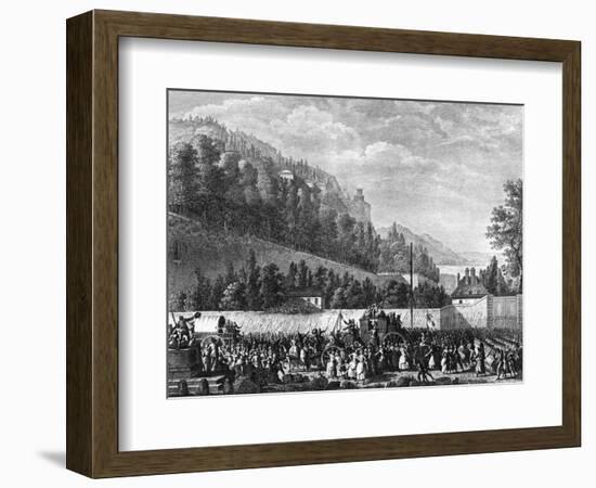 Women at Versailles-null-Framed Premium Giclee Print