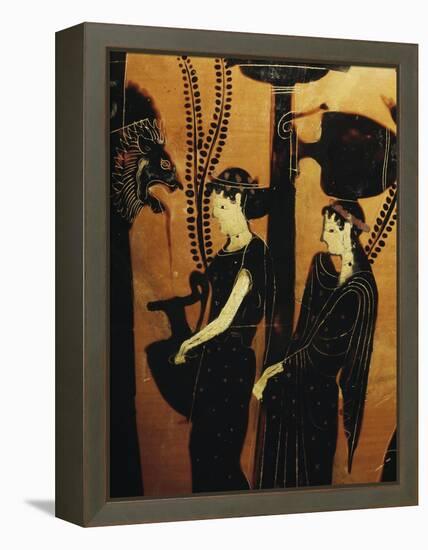 Women at Well, Detail from Red-Figure Attic Vase, 5th Century BC-null-Framed Premier Image Canvas