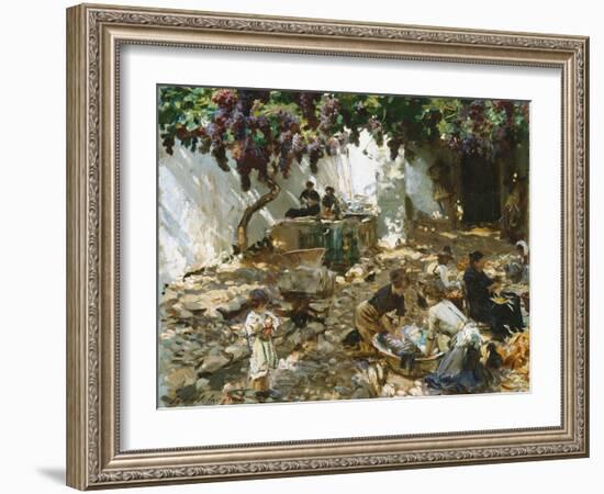 Women at Work-John Singer Sargent-Framed Giclee Print