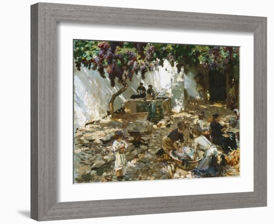 Women at Work-John Singer Sargent-Framed Giclee Print