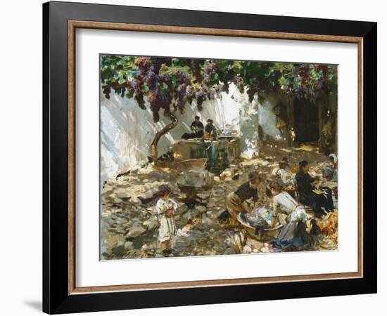 Women at Work-John Singer Sargent-Framed Giclee Print