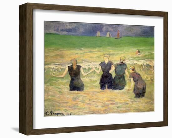 Women Bathing, 1885-Paul Gauguin-Framed Giclee Print