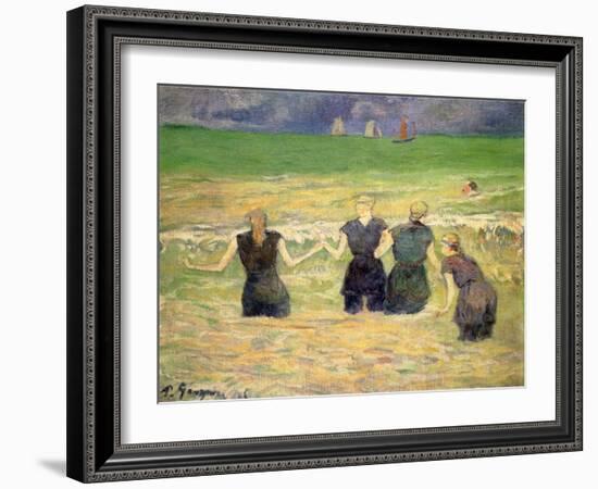 Women Bathing, 1885-Paul Gauguin-Framed Giclee Print