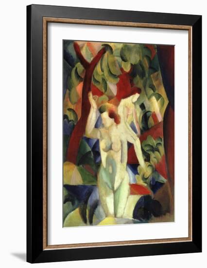 Women Bathing 1913-Auguste Macke-Framed Giclee Print