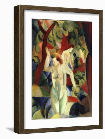 Women Bathing 1913-Auguste Macke-Framed Giclee Print