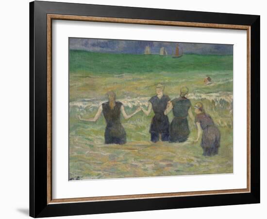 Women Bathing-Paul Gauguin-Framed Giclee Print