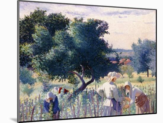 Women Binding Vines, 1890-Henri Edmond Cross-Mounted Giclee Print