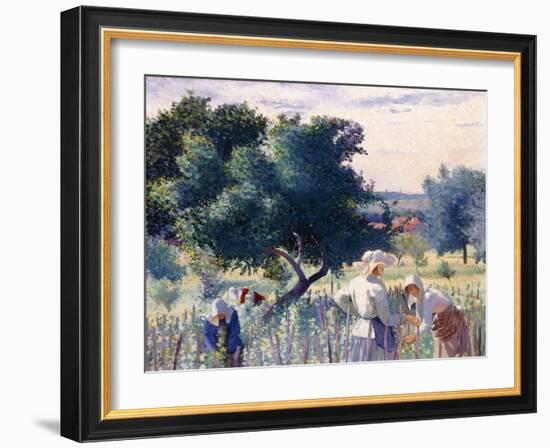 Women Binding Vines, 1890-Henri Edmond Cross-Framed Giclee Print