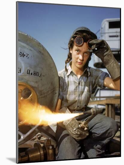 Women Building Submarines at Electric Boat Co, New London, Connecticut-Bernard Hoffman-Mounted Photographic Print
