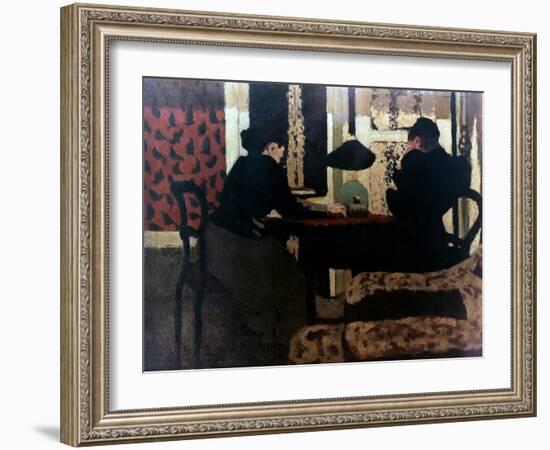 Women by Lamplight, 1892-Edouard Vuillard-Framed Giclee Print