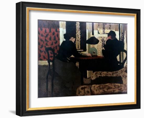 Women by Lamplight, 1892-Edouard Vuillard-Framed Giclee Print