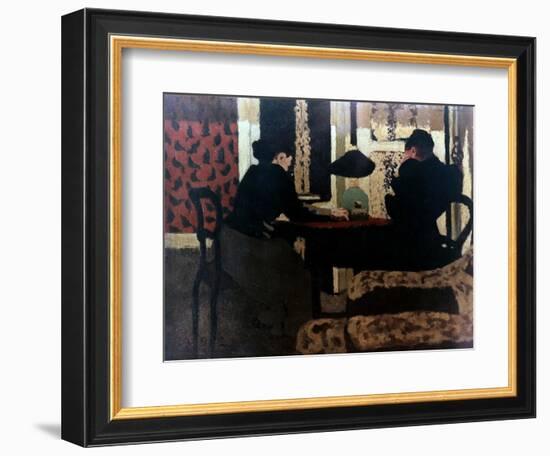 Women by Lamplight, 1892-Edouard Vuillard-Framed Giclee Print