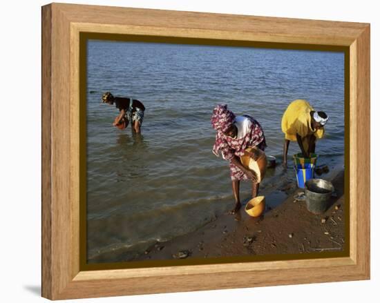 Women by the River Niger, Segou, Mali, Africa-Bruno Morandi-Framed Premier Image Canvas