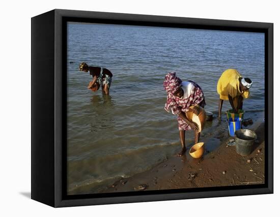 Women by the River Niger, Segou, Mali, Africa-Bruno Morandi-Framed Premier Image Canvas