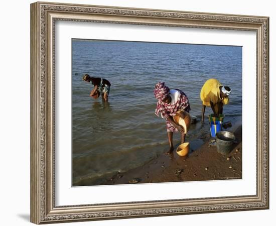 Women by the River Niger, Segou, Mali, Africa-Bruno Morandi-Framed Photographic Print