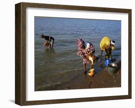 Women by the River Niger, Segou, Mali, Africa-Bruno Morandi-Framed Photographic Print