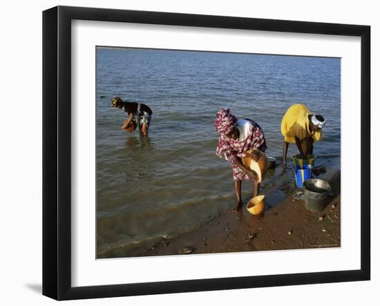 Women by the River Niger, Segou, Mali, Africa-Bruno Morandi-Framed Photographic Print