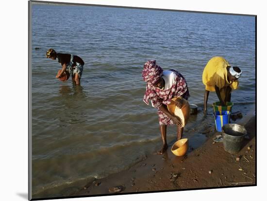 Women by the River Niger, Segou, Mali, Africa-Bruno Morandi-Mounted Photographic Print