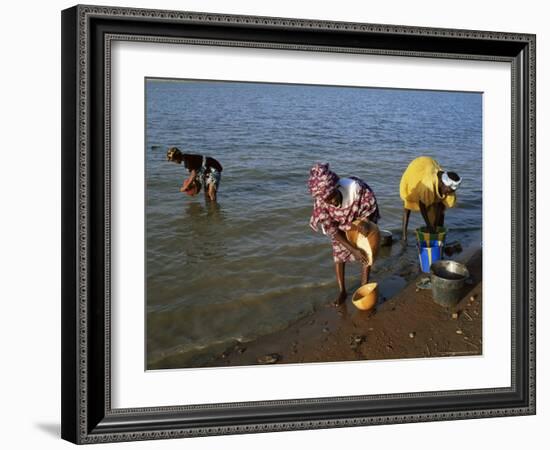 Women by the River Niger, Segou, Mali, Africa-Bruno Morandi-Framed Photographic Print