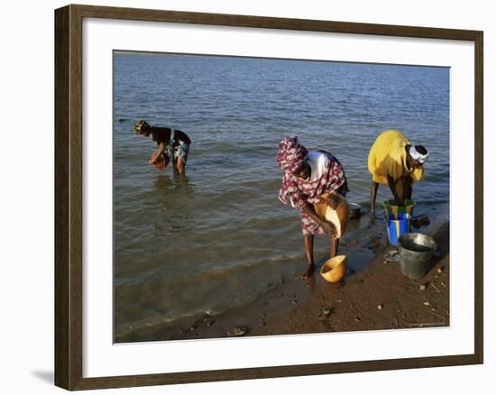 Women by the River Niger, Segou, Mali, Africa-Bruno Morandi-Framed Photographic Print