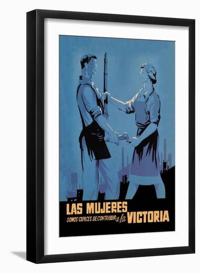 Women Can Contribute to the Victory-Babiano-Framed Art Print