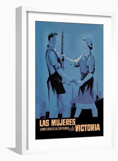 Women Can Contribute to the Victory-Babiano-Framed Art Print