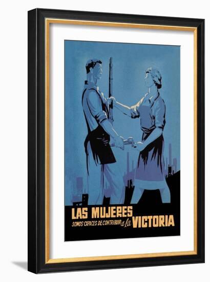 Women Can Contribute to the Victory-Babiano-Framed Art Print