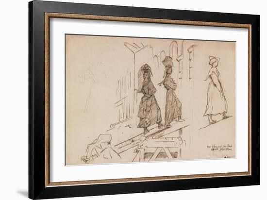 Women Carrying Mortar-Henri Lehmann-Framed Giclee Print