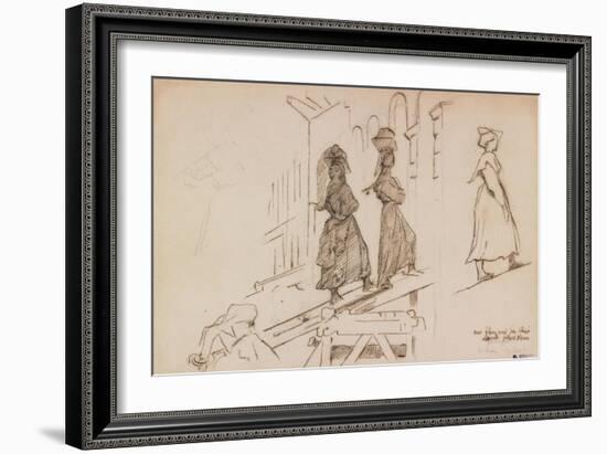 Women Carrying Mortar-Henri Lehmann-Framed Giclee Print