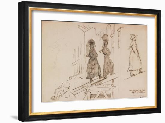 Women Carrying Mortar-Henri Lehmann-Framed Giclee Print