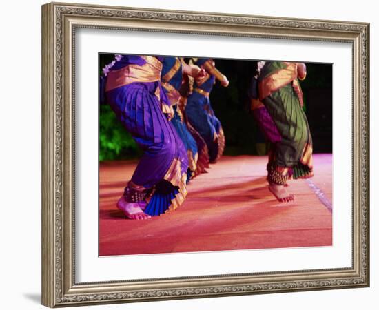 Women Dancers, Indian Traditional Dance Festival, Mamallapuram (Mahabalipuram), Tamil Nadu, Inda-Tuul-Framed Photographic Print