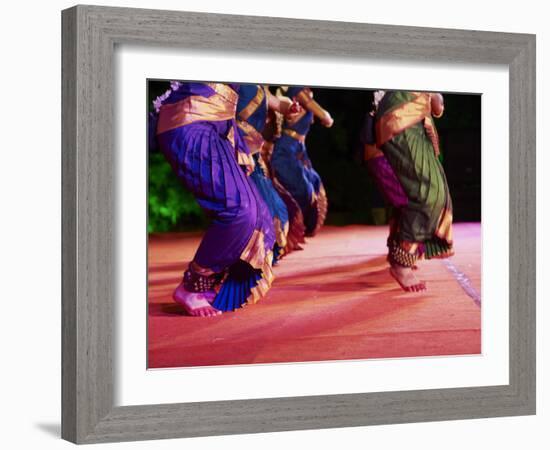 Women Dancers, Indian Traditional Dance Festival, Mamallapuram (Mahabalipuram), Tamil Nadu, Inda-Tuul-Framed Photographic Print