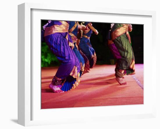 Women Dancers, Indian Traditional Dance Festival, Mamallapuram (Mahabalipuram), Tamil Nadu, Inda-Tuul-Framed Photographic Print