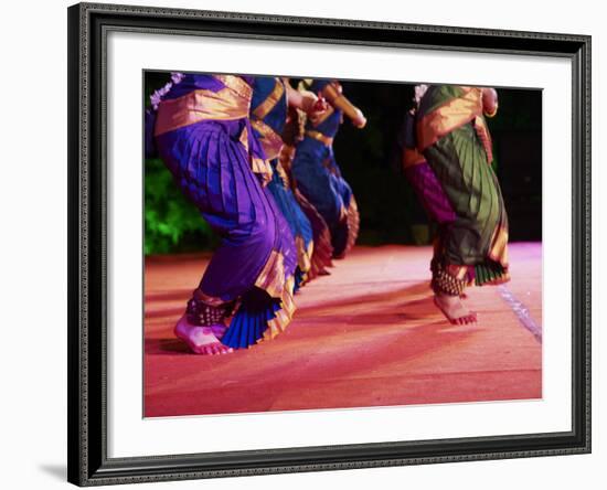 Women Dancers, Indian Traditional Dance Festival, Mamallapuram (Mahabalipuram), Tamil Nadu, Inda-Tuul-Framed Photographic Print