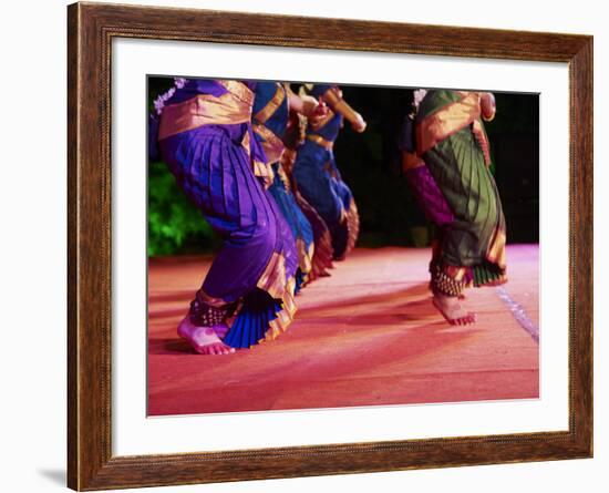 Women Dancers, Indian Traditional Dance Festival, Mamallapuram (Mahabalipuram), Tamil Nadu, Inda-Tuul-Framed Photographic Print