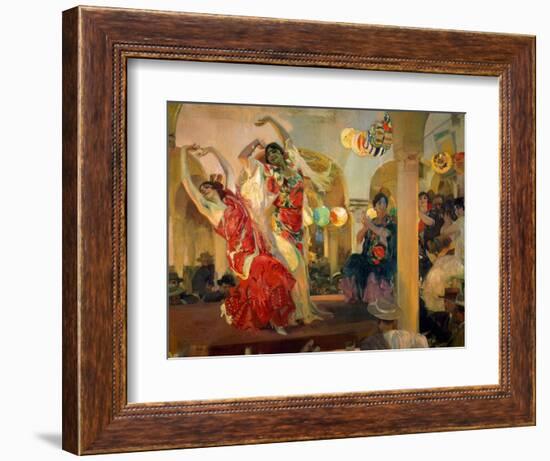 Women Dancing Flamenco at the Café Novedades in Seville, 1914-Joaquín Sorolla y Bastida-Framed Giclee Print