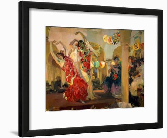 Women Dancing Flamenco at the Café Novedades in Seville, 1914-Joaquín Sorolla y Bastida-Framed Giclee Print