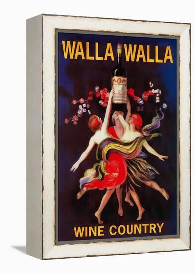 Women Dancing with Wine - Walla Walla, Washington-Lantern Press-Framed Stretched Canvas