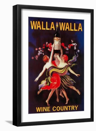 Women Dancing with Wine - Walla Walla, Washington-Lantern Press-Framed Art Print