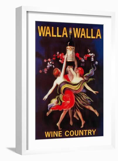 Women Dancing with Wine - Walla Walla, Washington-Lantern Press-Framed Art Print